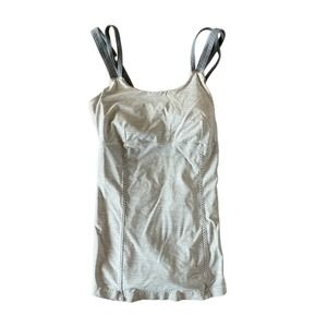 Lululemon Striped Tank Gray Striped